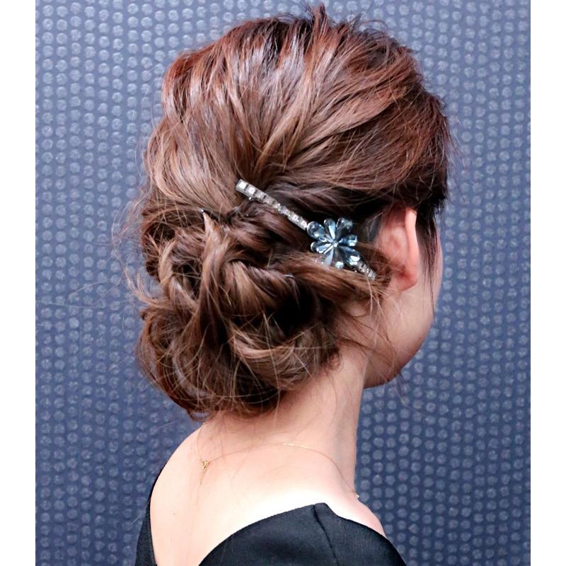 リトルムーン（Littlemoon） Moon Collection バレッタ大粒 クリスタル