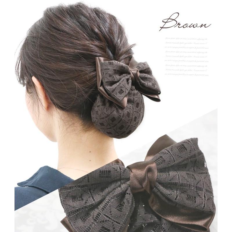 バレッタ シニヨン シニョン サテン レース リボン かわいい まとめ髪 簡単 ヘアアレンジ ヘアアクセサリー 髪飾り アイビス Havlm5nn リトルムーン ヘアアクセサリー 通販 Yahoo ショッピング