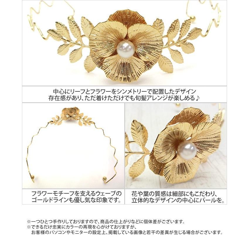 リトルムーン（Littlemoon） バックカチューシャ パール フラワー