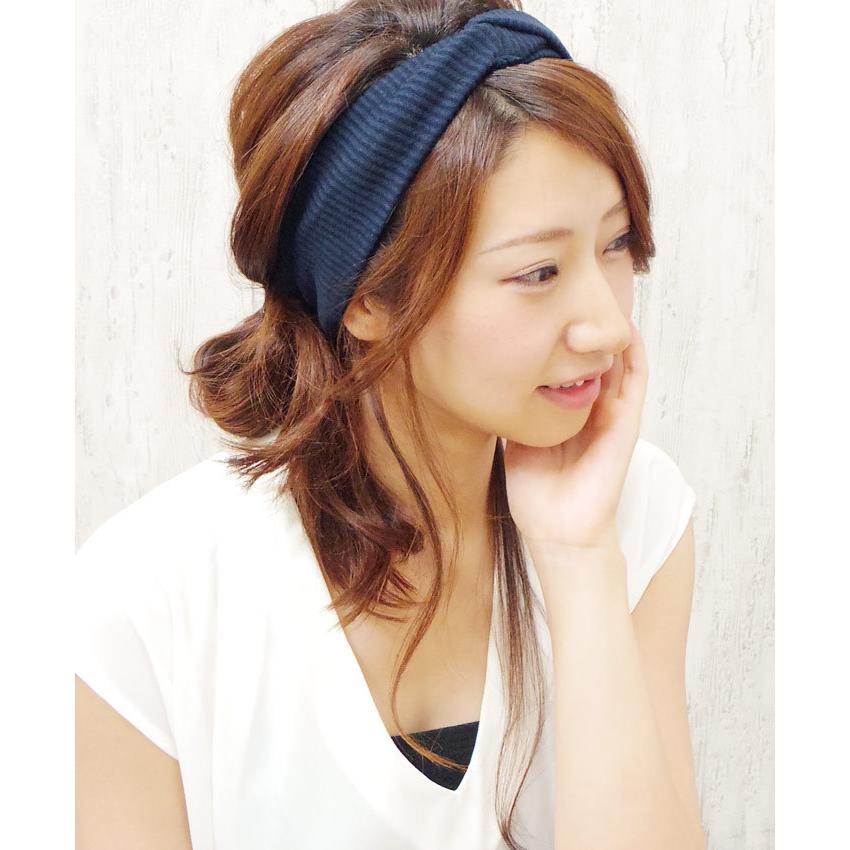 リトルムーン（Littlemoon） ヘアバンド リボン ニット ターバン ユニ
