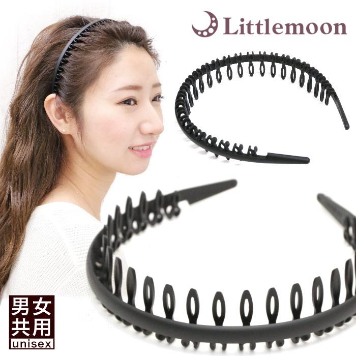 リトルムーン（Littlemoon） カチューシャ マット くし付き ずれない