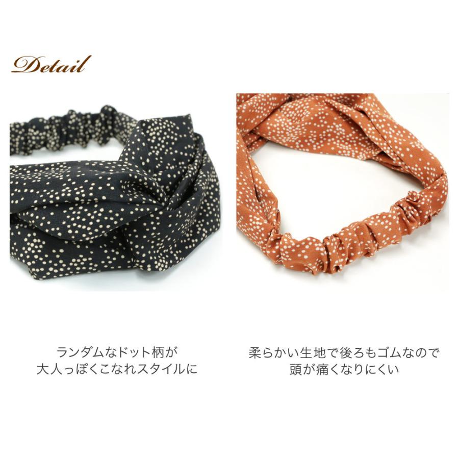 ＊handmade＊ドット⭐︎クロスリボンターバン リトルムーン ヘアバンド ターバン ドット クロス シンプル ヘア