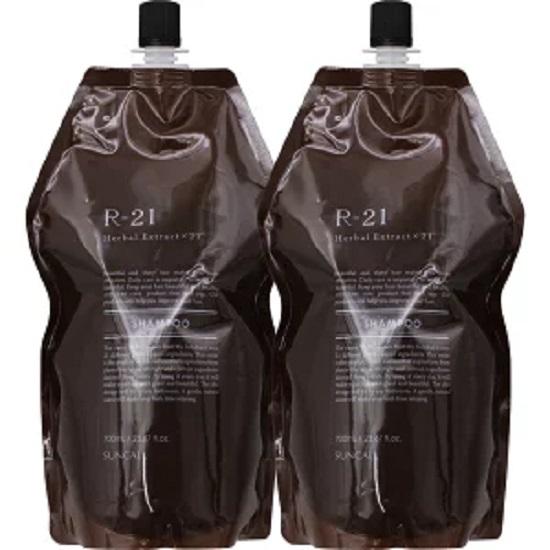 R-21シャンプー×2トリートメント×2、700レフィルサイズ新品4点セット セット・送料無料》【サンコール】R-21 シャンプー 700ml レフィル 2個