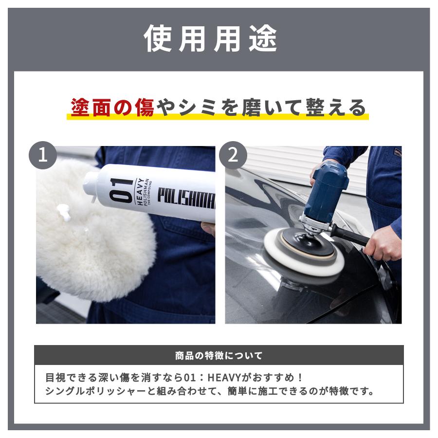ポリッシュマン 01 補修用品 コンパウンド 車 セラミック 荒磨き用 傷