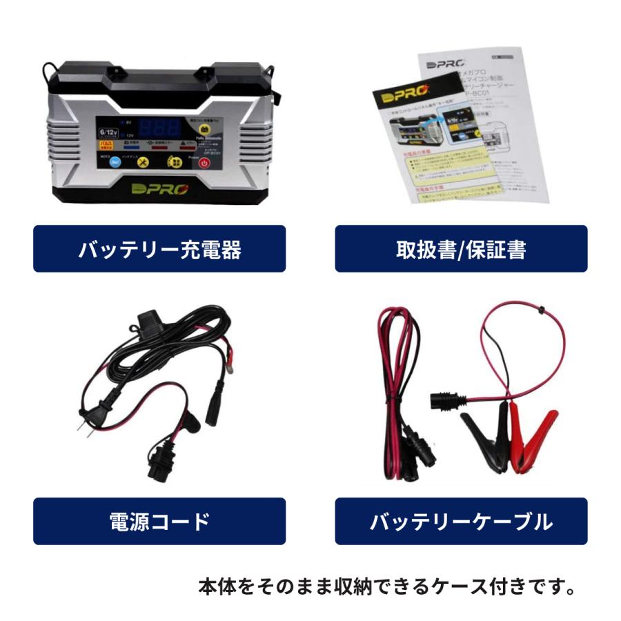 OMEGA PRO (オメガ・プロ) 全自動パルス (バッテリー充電器) 6V/12V