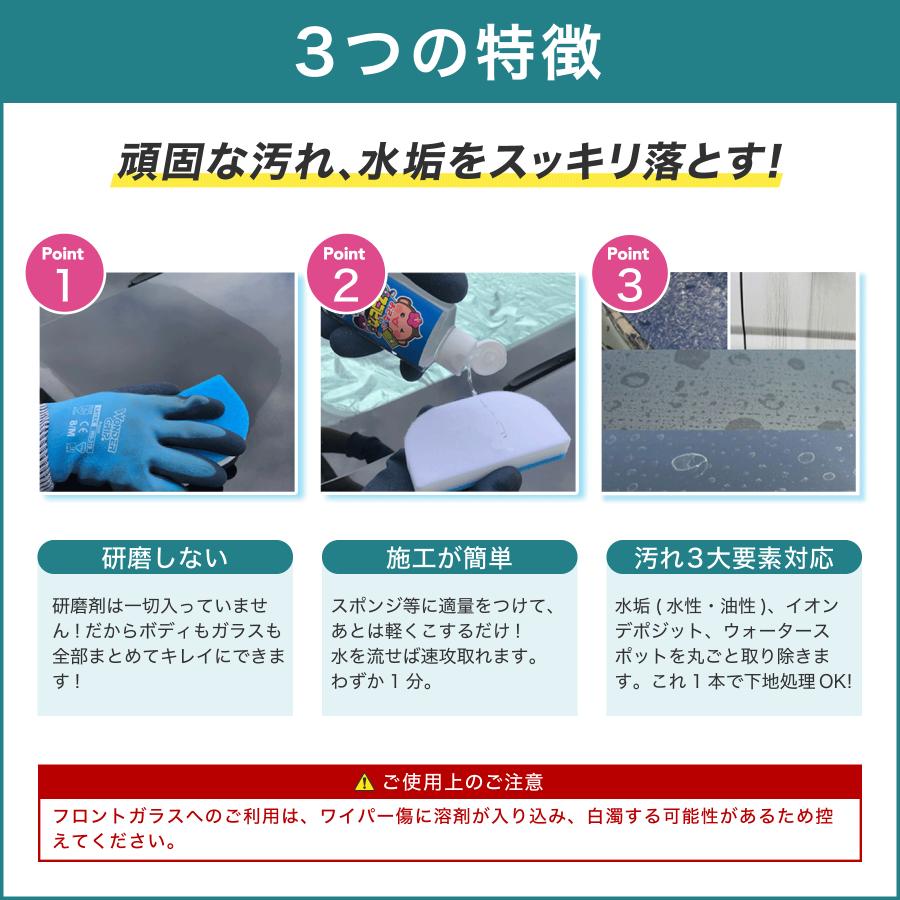 おさるのスゴピカ 洗車 ウロコ取り うろことり クリーナー 車 ガラス 水垢 洗剤 鏡 シンク 油膜 |  | 06