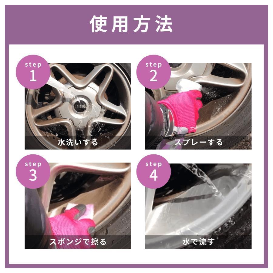 新発売】おさるのスゴピカ ホイールクリーナー 洗車 鉄粉除去 無臭