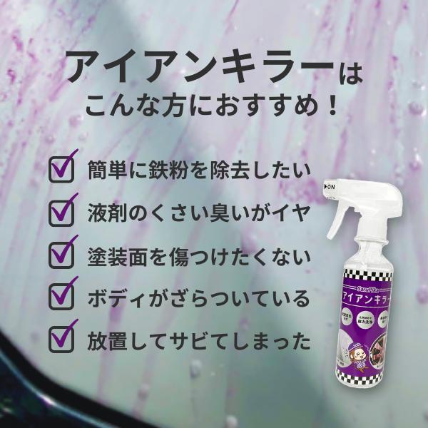 おさるのスゴピカ 鉄粉除去剤 アイアンキラー 鉄粉クリーナー 鉄粉取り 低臭 ブレーキダスト除去 塗装ホイール スプレー 洗車 ケア用品 300ml |  | 03
