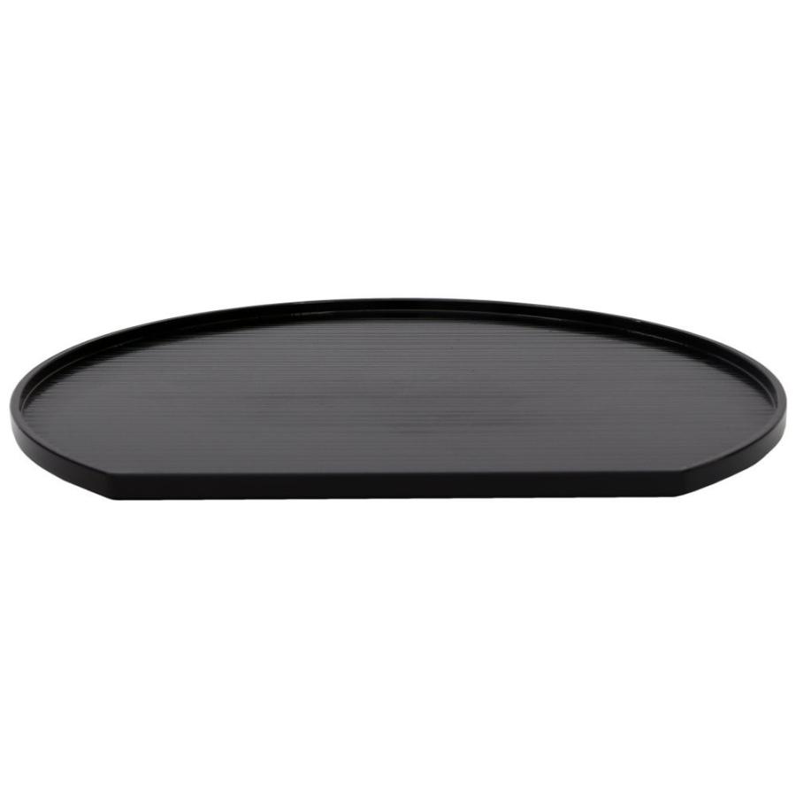 お盆 トレー 業務用 半月盆 黒 Sサイズ : 業務用厨房機器店舗