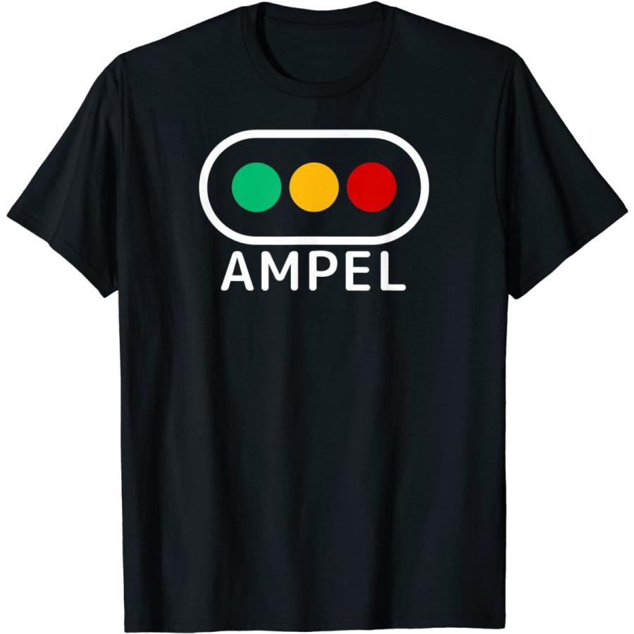 ドイツ語の信号 Ampelアンペル交通信号機 信号機 ドイツ 言語 単語 かわいい ゴーストップ Tシャツ 始まりのヤフーショップ 通販 Yahoo ショッピング