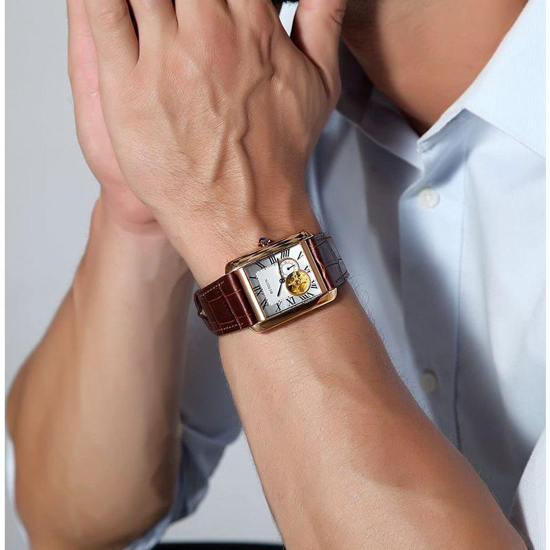 12870円 即出荷 腕時計 スケルトン メンズ BINLUN 自動巻き 機械式 高級 シースルーバック 5気圧防水 新年の贈り物 父の日ギフト 人気 ファッションウォッチ 並行輸入品