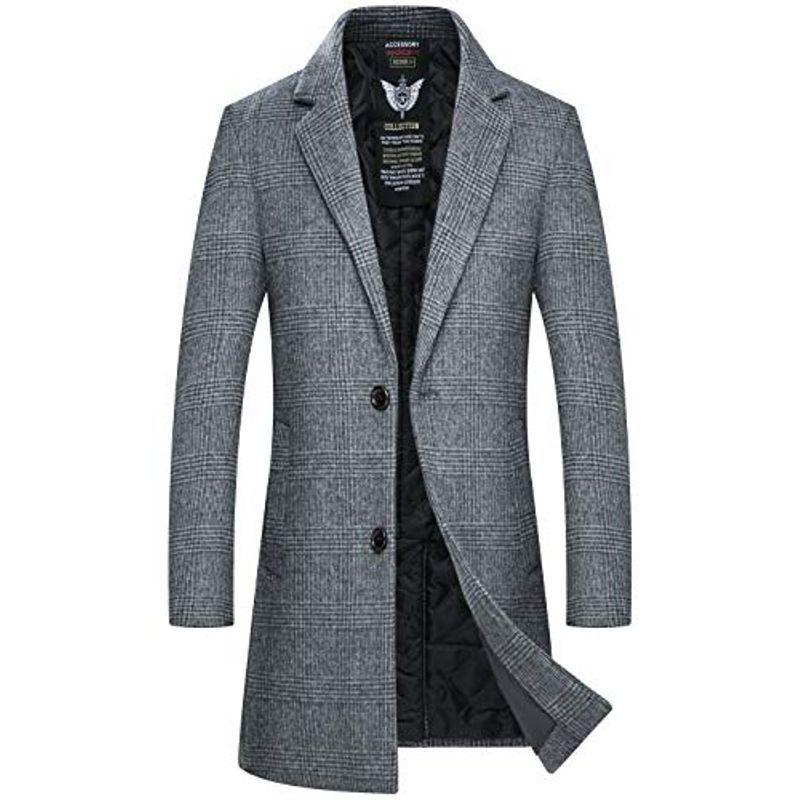 人気デザイナー Fhlhy コート メンズ ロング ジャケット チェスターコート ウール 厚手 秋冬 ビジネス 紳士服 防寒 チェスターコート Alice Com Ve