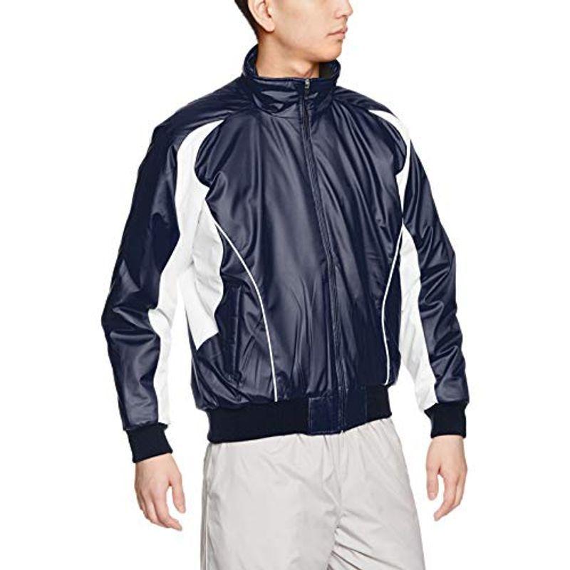 新品 エスエスケイ ジャケット 日本 (7010W) ネイビー×ホワイト×ホワイト メンズ フロントフルZIP（中綿) 蓄熱グラウンドコート その他コート、アウター