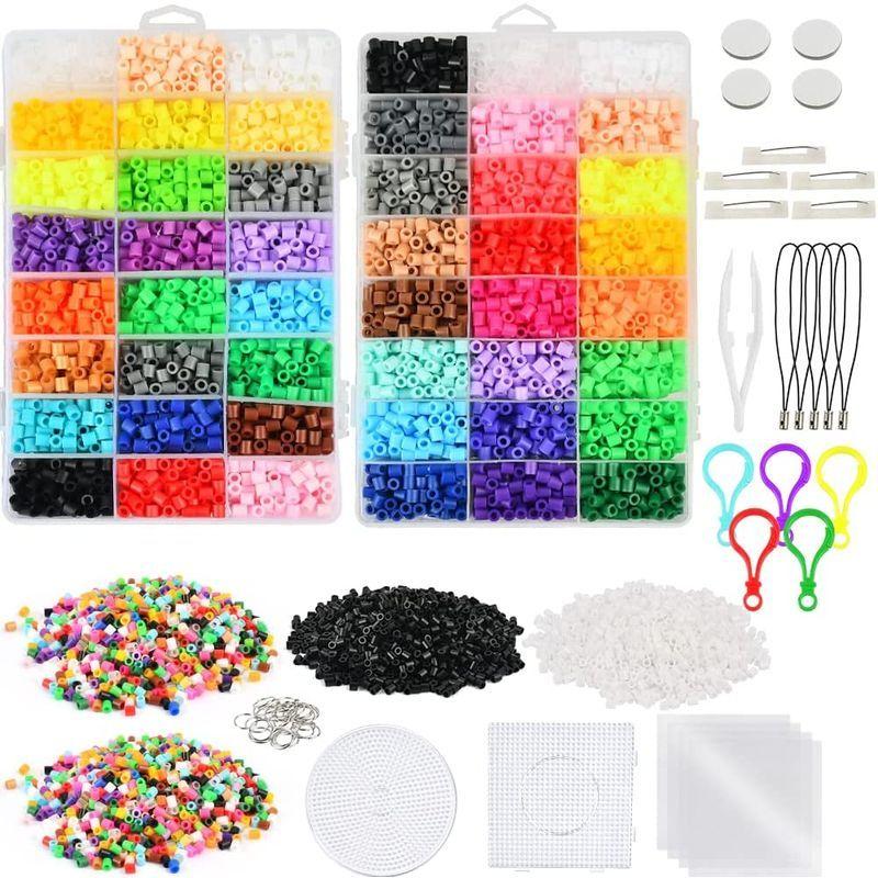 Timesetl アイロンビーズ セット 5mm 48色 白 黒 アイロンビーズ プレートなど付き 始まりのヤフーショップ 通販 Yahoo ショッピング