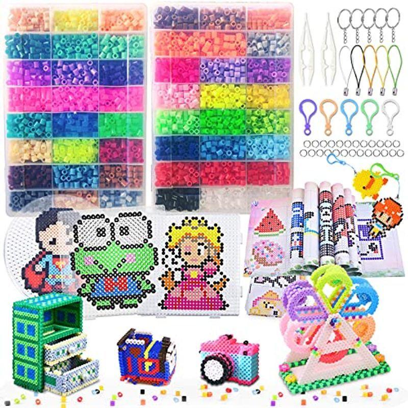 アイロンビーズ 5mm 48色セット 約個 大容量 図案付きブック プレート シート キーホルダー ピンセット付属 初心者向け パ 始まりのヤフーショップ 通販 Yahoo ショッピング