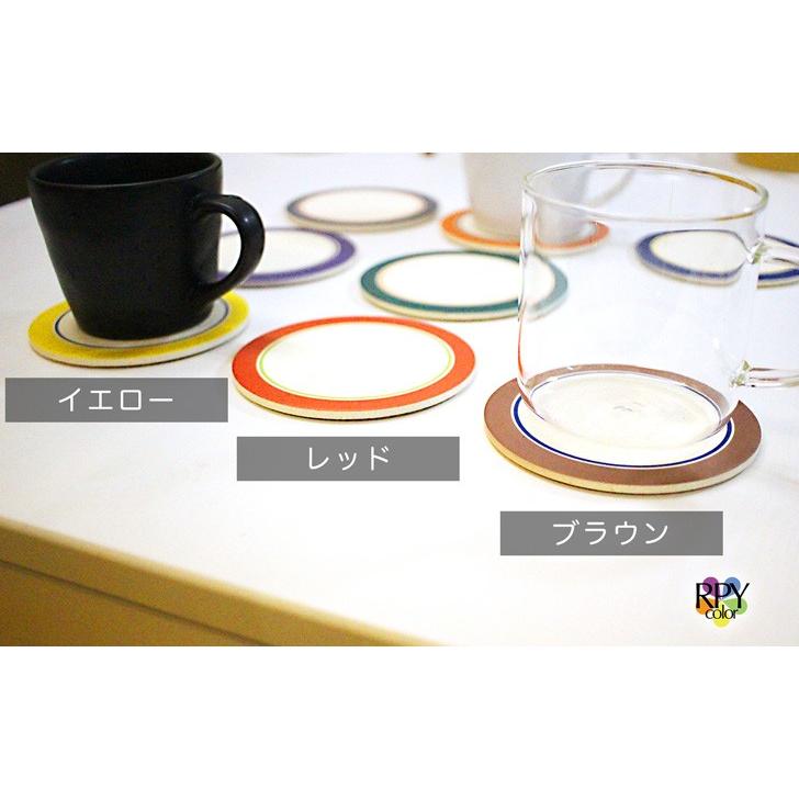 コースター おしゃれ 6枚 セット 珪藻土 コースター マグカップ 用 コースター 付きサークル 丸 かわいい プレゼント 送料無料 プチギフト 吸水 ホット 北欧 グ