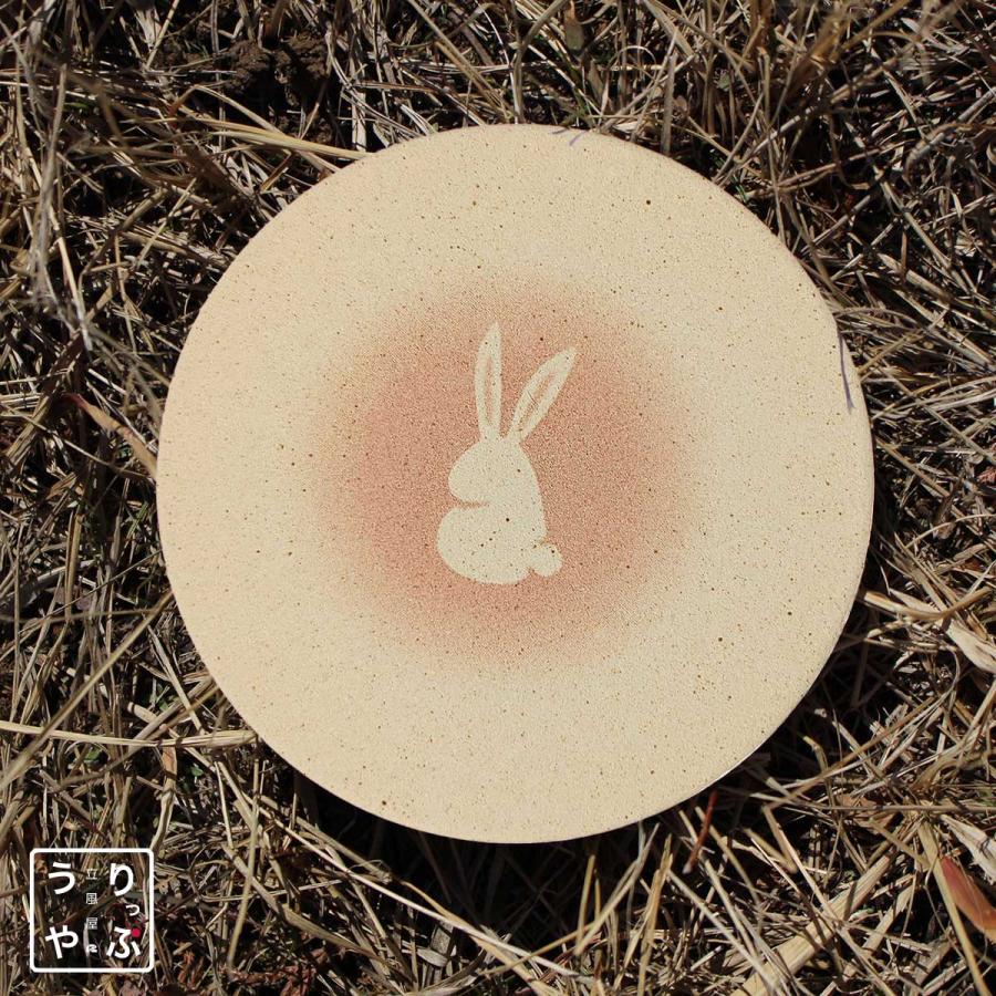 飲食 食器 業務用 珪藻土 コースター 吸水 コルク 薄い 薄型 兎 rabit 日本製 業務用 珪藻土 コースター 12枚 セット りっぷうや うさぎ rvp 赤/青/レッド/ブの画像