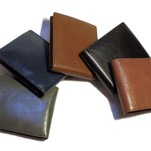 バッファロー本革製 メンズ二つ折り財布／束入れ（ノンブランド