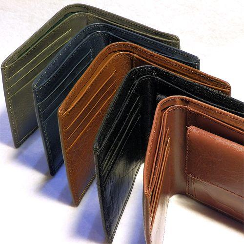 バッファロー本革製 メンズ二つ折り財布／束入れ（ノンブランド