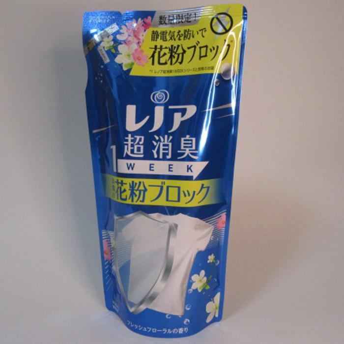 レノア 超消臭 １week 衣類の花粉ブロック フレッシュフローラルの香り ４００ml つめかえ用