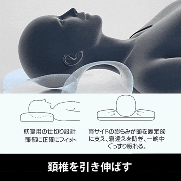 超快適ハイテク頚椎牽引ケア枕 4Dゾーニング設計 頚椎牽引枕