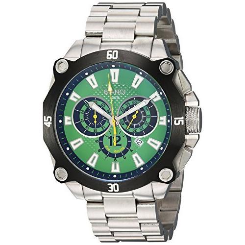 ROBERTO BIANCI WATCHES メンズ エンツォクォーツステンレススチールカジュアルウォッチ、カラー：シルバートーンダウン（モデル：Rb