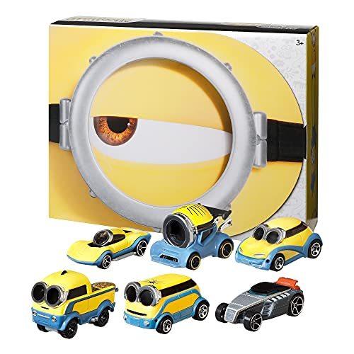 Hot Wheels Minions Bundle 6-Pack of Vehicles 1:64 Scale Themed to Minions: