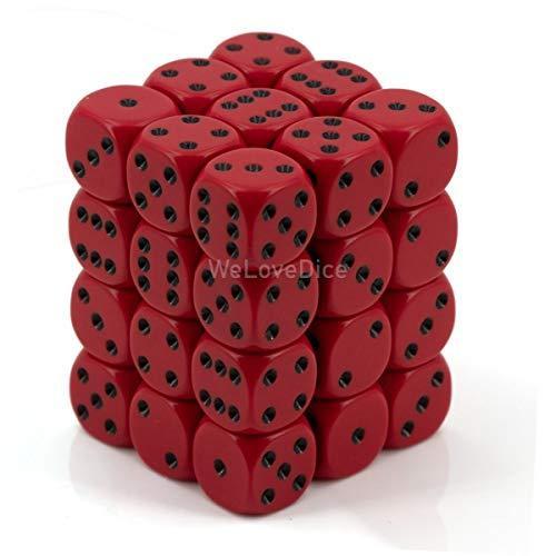 Chessex ダイス - 不透明: 36D6 レッド/ブラック[並行輸入品]