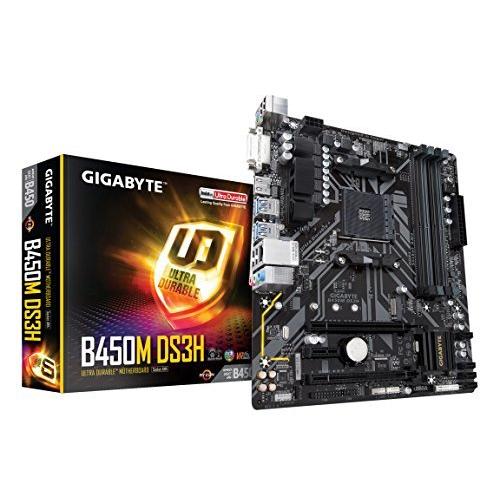 GIGABYTE B450M DS3H Micro-ATX マザーボード [AMD B450チップセット