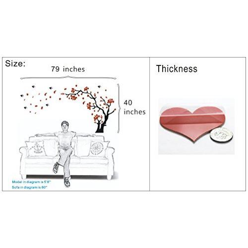 DecorSmart木の枝と鳥ラスチック立体的壁面装飾品ウォールステッカー　ウォー ルペーパー　シール　壁紙シール　ウォールペーパー　大きめサイズ[並 DecorSmart木の枝と鳥ラスチック立体的壁面装飾品ウォールステッカー　ウォー ルペーパー　シール　壁紙シール　ウォールペーパー　大きめサイズ 花