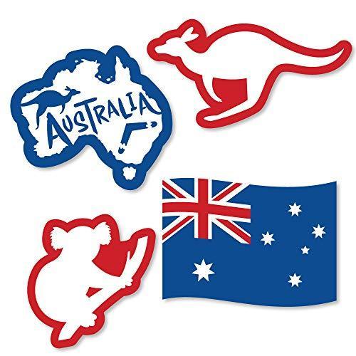 Big Dot of Happiness Australia Day - DIY 形状 G'Day Mate オージー パーティー カットアウト -