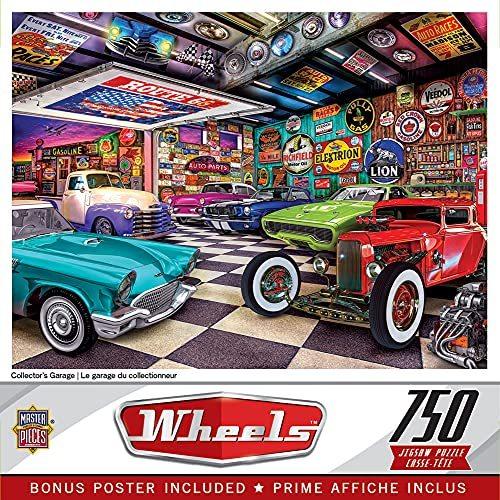 MasterPieces Wheels 750 Puzzles Collection - Collector's Garage 750 Piece J