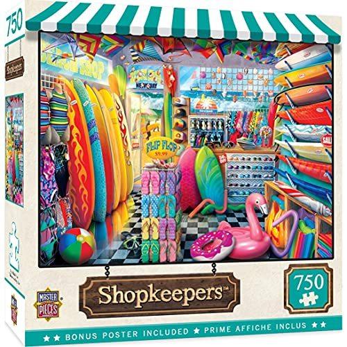 MasterPieces Shopkeepers 750 Puzzles Collection - Beach Side Gear 750 Piece