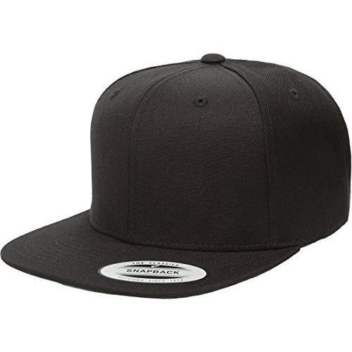 Amazon | Yupoong HAT メンズ US サイズ: One Size カラー: ブラック ONE TONE LEATHER CAP（ワントーン レザー キャップ） SE844 ブラック