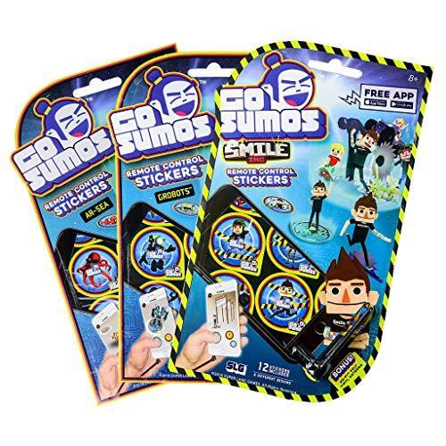 Set of 3?Go SumosリモートコントロールステッカースマイルInc、ar-sea、& GroBots[並行輸入品]
