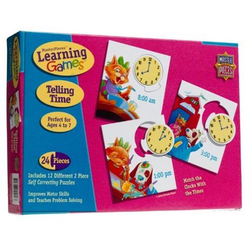 Telling Time Learning Game Jigsaw Puzzle 24pc[並行輸入品]
