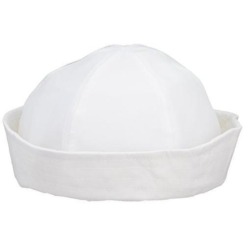 (ユーエストイ) US Toy - セーラーハット フリーサイズ 周径21インチ ホワイト コットン製 4-Pack ホワイト H82-C4[並行輸入