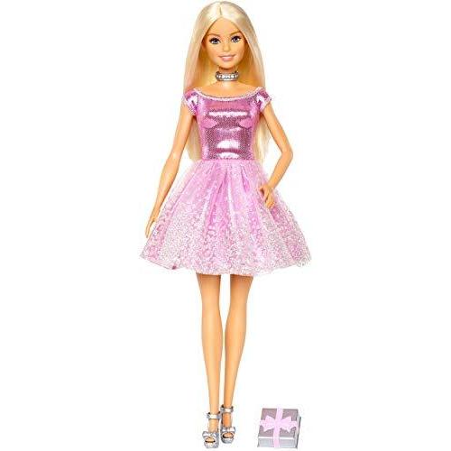 Barbie(バービー) ハッピーバースデードール ブロンド キラキラのピンクパーティドレス プレゼント付き 37歳向けギフト[並行輸入品]