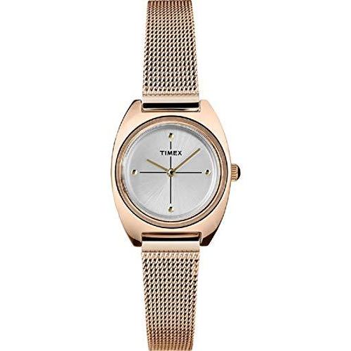 【ファッション通販】 Milano Timex Petite TW2T37800[並行輸入 Watch Ladies Dial Silver Movement Quartz 腕時計用ベルト、バンド