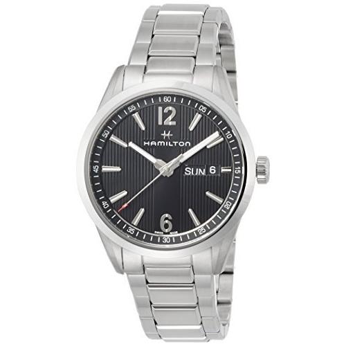 数量限定 hajimeb[ハミルトン] 腕時計 BROADWAY(ブロードウェイ) デイデイト クォーツ H43311135 輸入品 シルバー[並行輸入品]