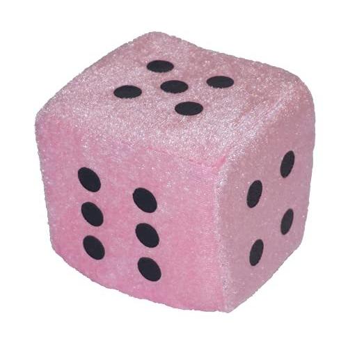 Large Pink Plush Dice for Bunco by Bunco Game Shop[並行輸入品]