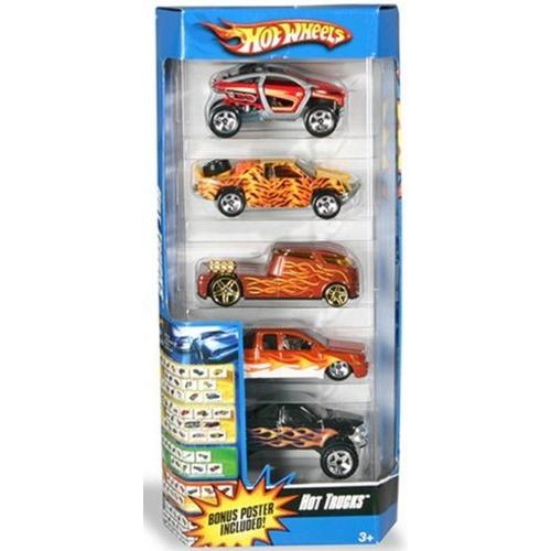 【即納！最大半額！】 5-Car Gift Trucks[並行輸入品] Hot Wheels: Pack:Hot 電子玩具