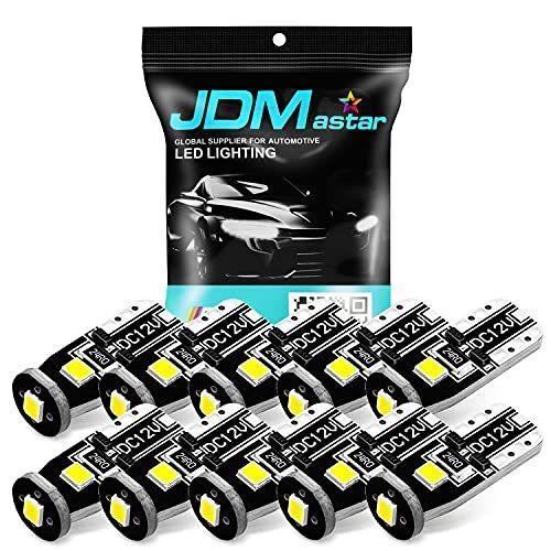 JDM ASTAR 10pcs Super Bright 194 168 175 2825 T10 PXチップセットLED電球、キセノンホワイト（市場