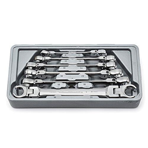 GearWrench 81911 6 Piece Flex Flare Nut Wrench Set Metric [品][並行輸入品]