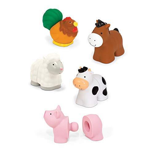 Melissa & Doug Pop Blocs Farm Animals教育ベビーおもちゃ???10リンク可能Pieces[並行輸入品]