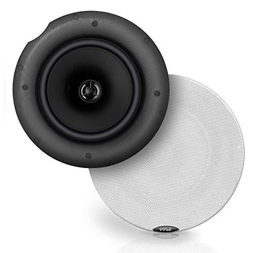 Pyle Pair 6.5” Bluetooth Universal Flush Mount in-Wall in-Ceiling 2-Way Spe Pyle Pair 6.5\u201d⁄16.5cm Ceiling Wall Mount Speakers, 2-Way Midbass Woofer  Speaker, 1⁄2\u0027\u0027 Polymer Dome Tweeter Flush Design w⁄ 70Hz-20kHz Frequency