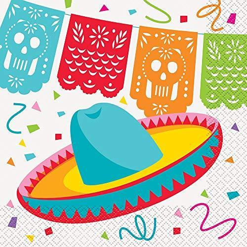 (Paper Napkins) - Unique Party 58682 - Mexican Fiesta Paper Napkins, Pack o