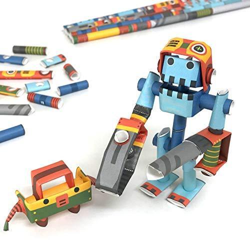 パイプロイド博士ジョー&ボクシーペーパークラフトロボットキット 製 - ロボットドクター&アシスタント[並行輸入品]