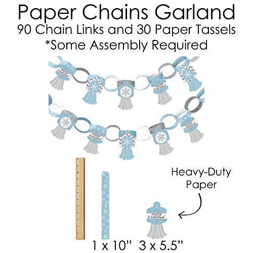 Big Dot of Happiness Winter Wonderland ? バナーとフォトブースデコレーション ? スノーフレークホリデーパーテ Big Dot of Happiness Winter Wonderland バナーとフォトブースデコレーション Doterrific