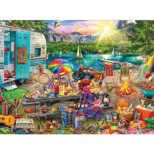 Buffalo Games - Aimee Stewart - The Family Campsite - 1000 Piece Jigsaw Puz